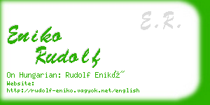 eniko rudolf business card